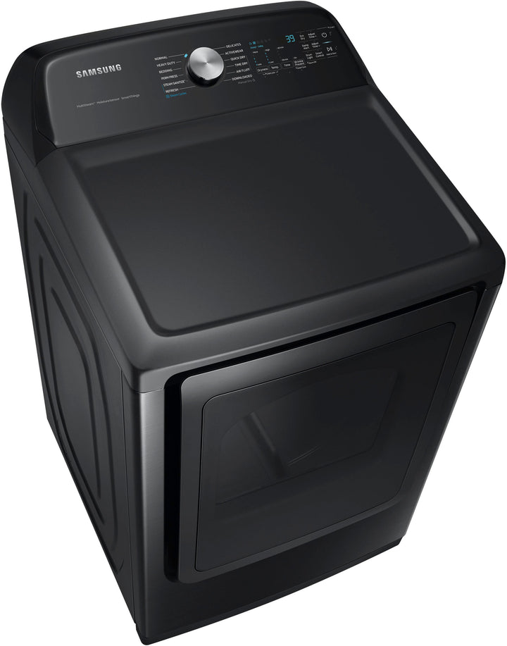 Samsung - 7.4 cu. ft. Smart Electric Dryer with Steam Sanitize+ - Brushed black_6