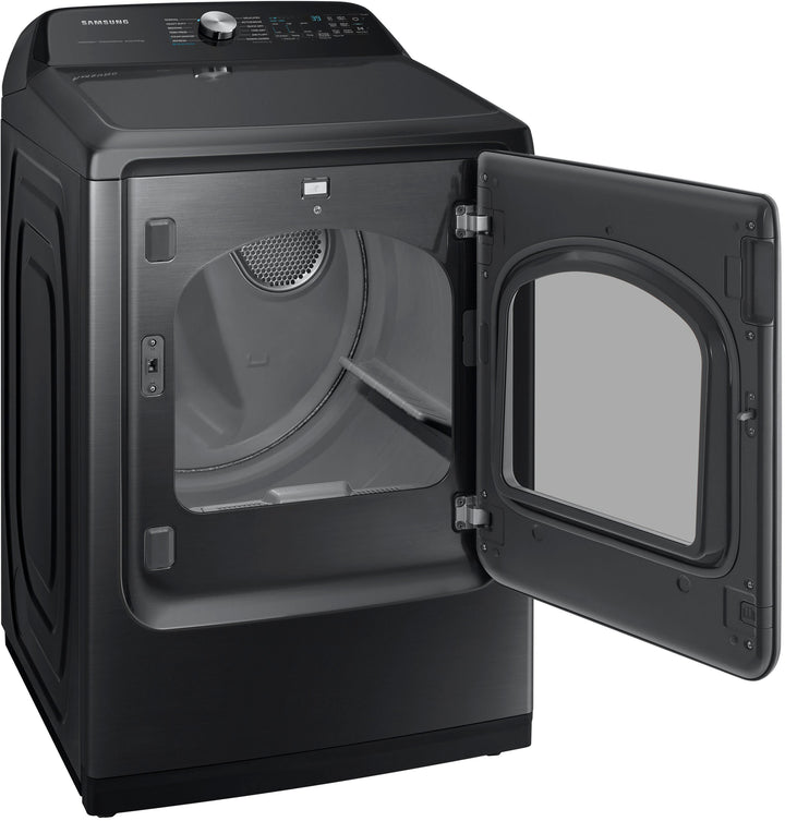Samsung - 7.4 cu. ft. Smart Electric Dryer with Steam Sanitize+ - Brushed black_7