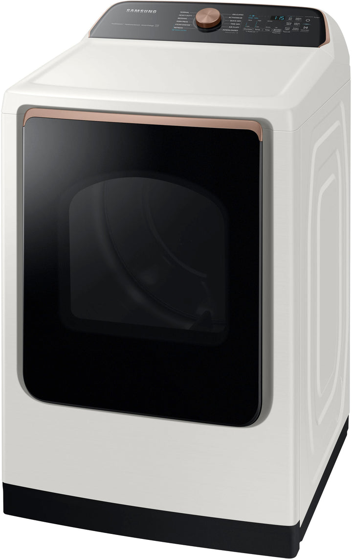 Samsung - 7.4 cu. ft. Smart Gas Dryer with Steam Sanitize+ - Ivory_8