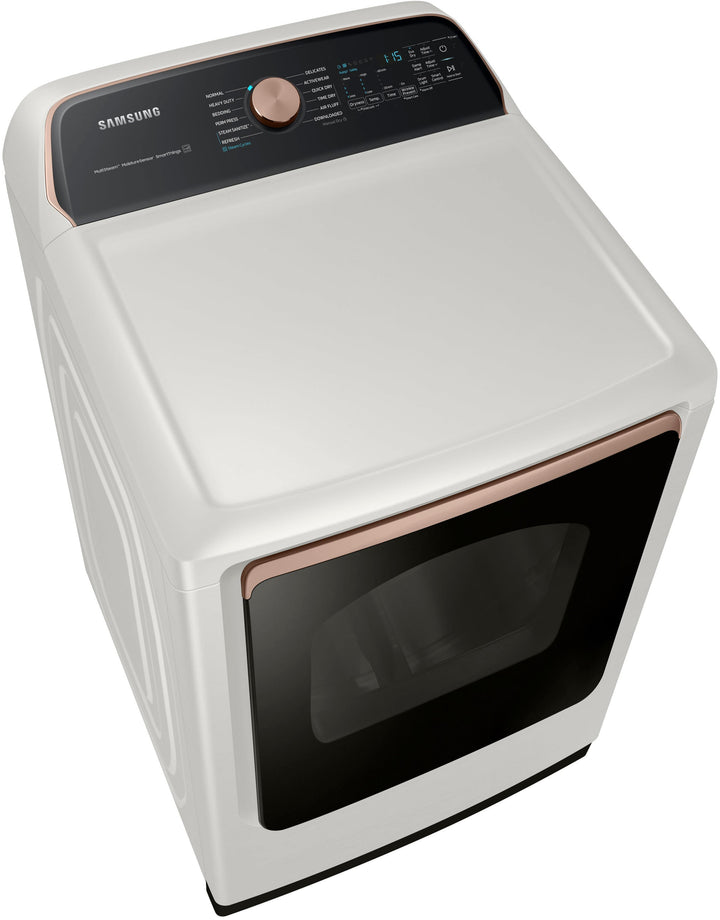 Samsung - 7.4 cu. ft. Smart Gas Dryer with Steam Sanitize+ - Ivory_7