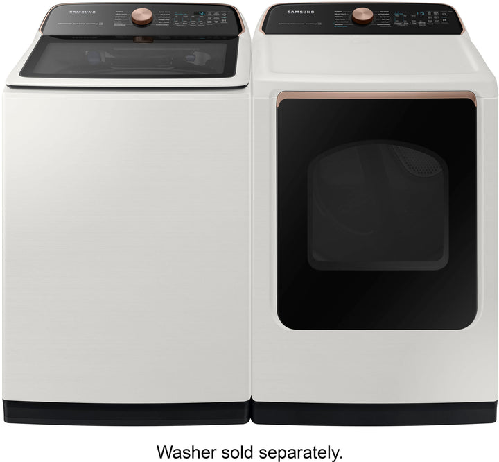 Samsung - 7.4 cu. ft. Smart Gas Dryer with Steam Sanitize+ - Ivory_6