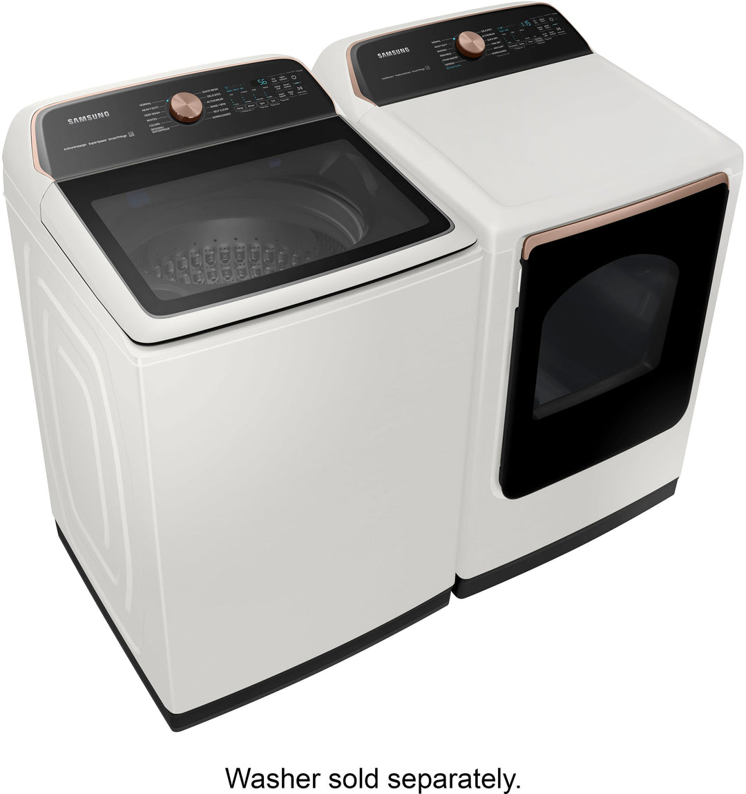 Samsung - 7.4 cu. ft. Smart Gas Dryer with Steam Sanitize+ - Ivory_3