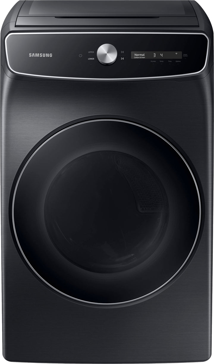 Samsung - 7.5 cu. ft. Smart Dial Electric Dryer with FlexDry™ and Super Speed Dry - Black_0