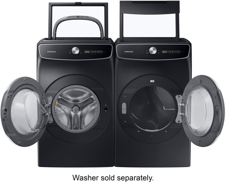 Samsung - 7.5 cu. ft. Smart Dial Electric Dryer with FlexDry™ and Super Speed Dry - Black_7