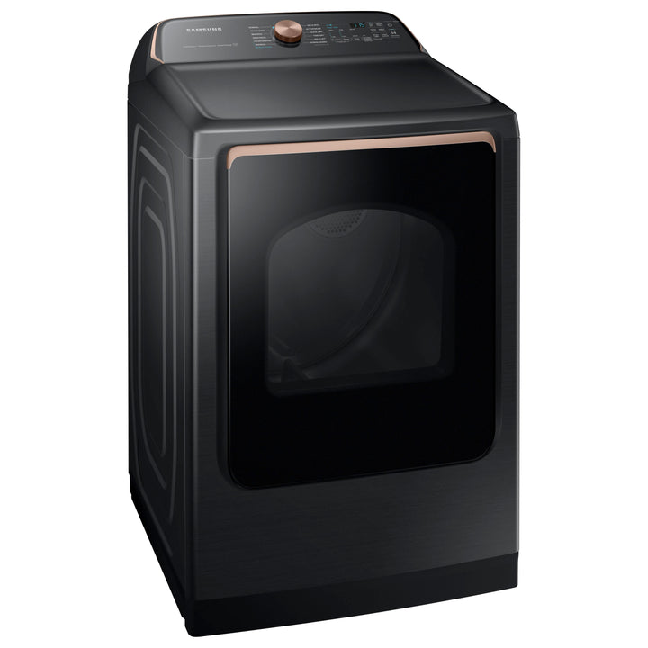 Samsung - 7.4 cu. ft. Smart Electric Dryer with Steam Sanitize+ - Brushed black_8