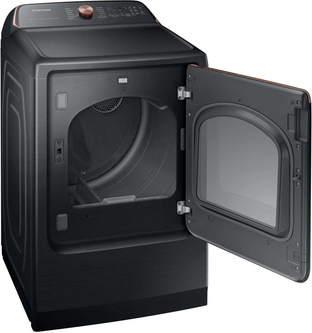 Samsung - 7.4 cu. ft. Smart Electric Dryer with Steam Sanitize+ - Brushed black_7