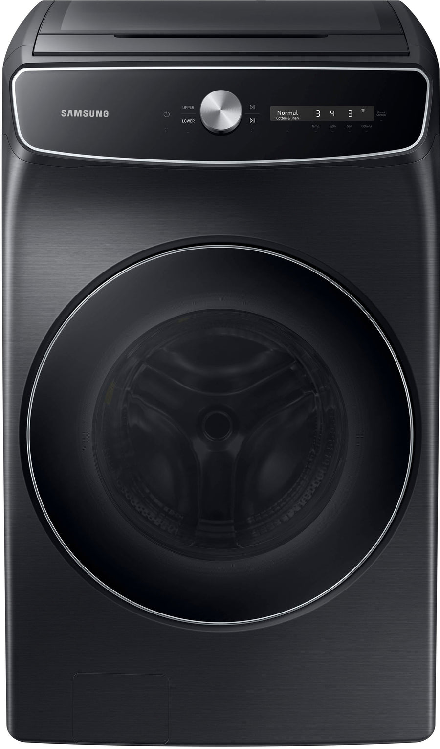 Samsung - 6.0 cu. ft. Total Capacity Smart Dial Washer with FlexWash™ and Super Speed Wash - Black_0