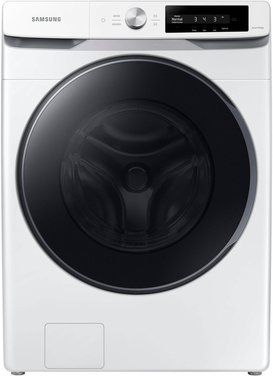 Samsung - 4.5 cu. ft. Large Capacity Smart Dial Front Load Washer with Super Speed Wash - White_0