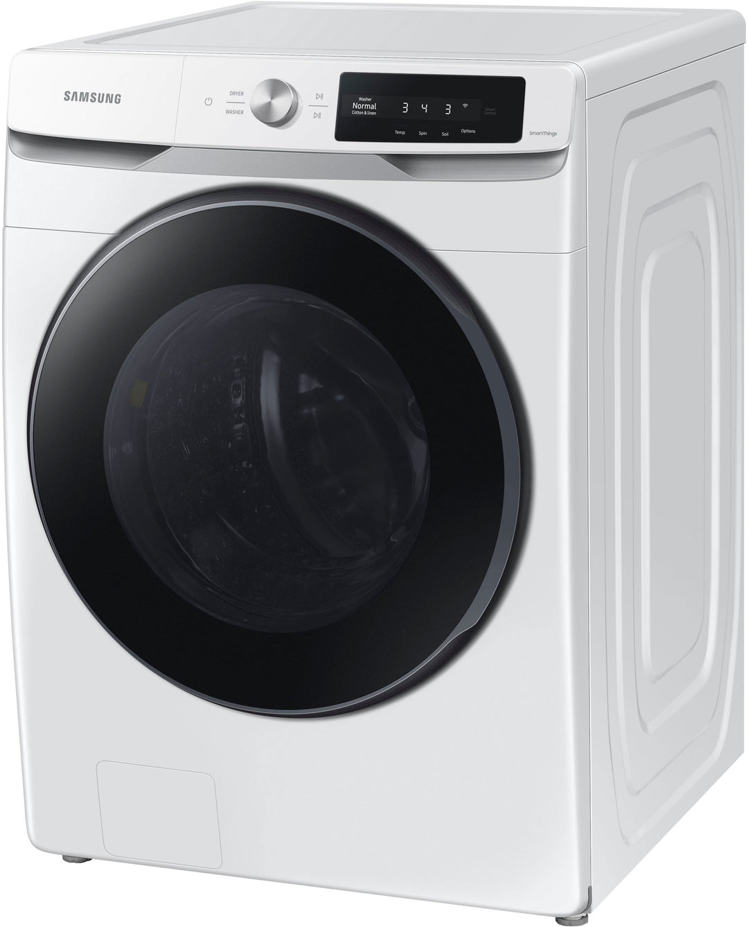 Samsung - 4.5 cu. ft. Large Capacity Smart Dial Front Load Washer with Super Speed Wash - White_4