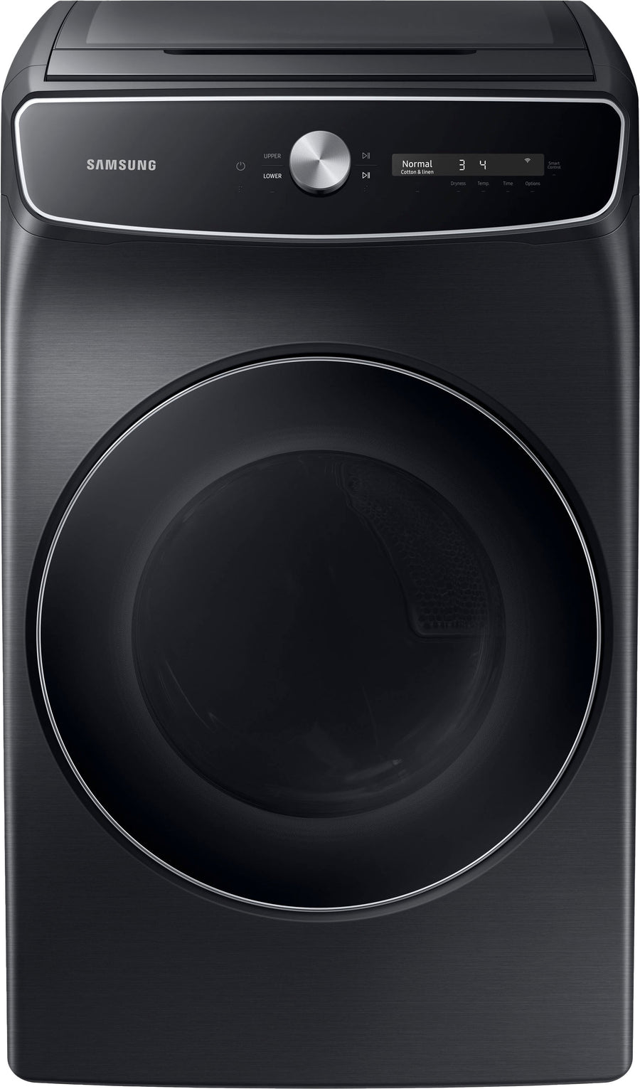 Samsung - 7.5 cu. ft. Smart Dial Gas Dryer with FlexDry™ and Super Speed Dry - Black_0