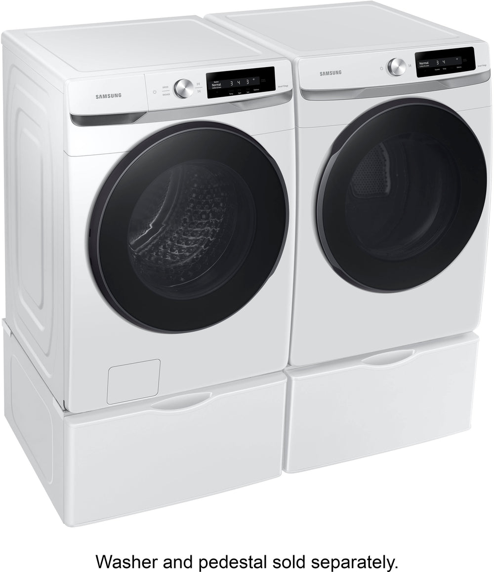 Samsung - 7.5 cu. ft. Smart Dial Electric Dryer with Super Speed Dry - White_1