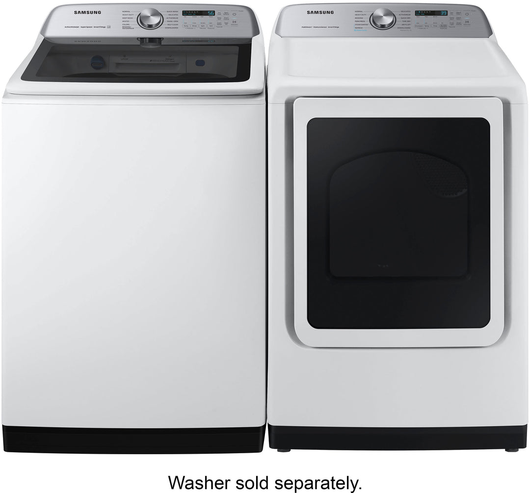 Samsung - 7.4 cu. ft. Smart Gas Dryer with Steam Sanitize+ - White_4