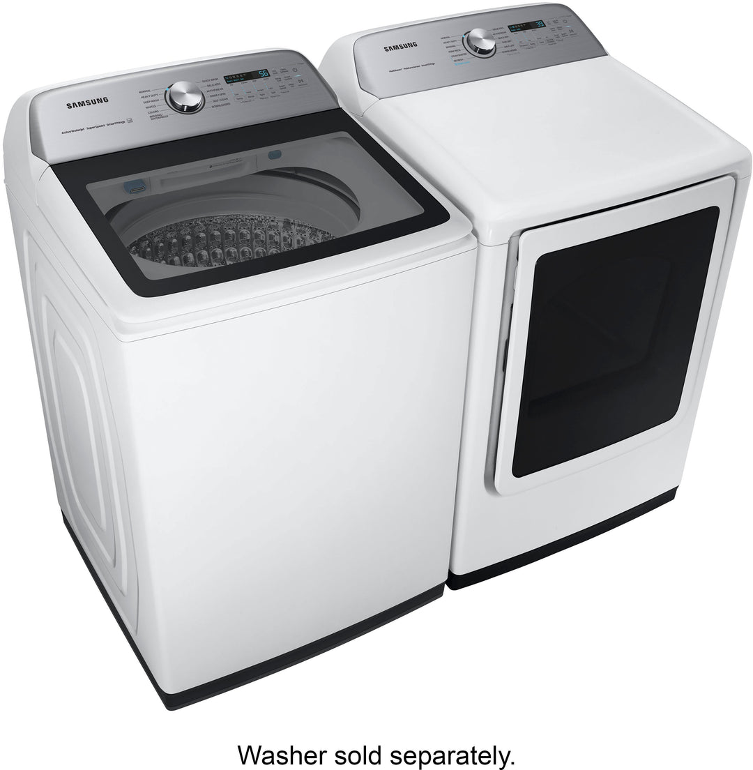 Samsung - 7.4 cu. ft. Smart Gas Dryer with Steam Sanitize+ - White_5