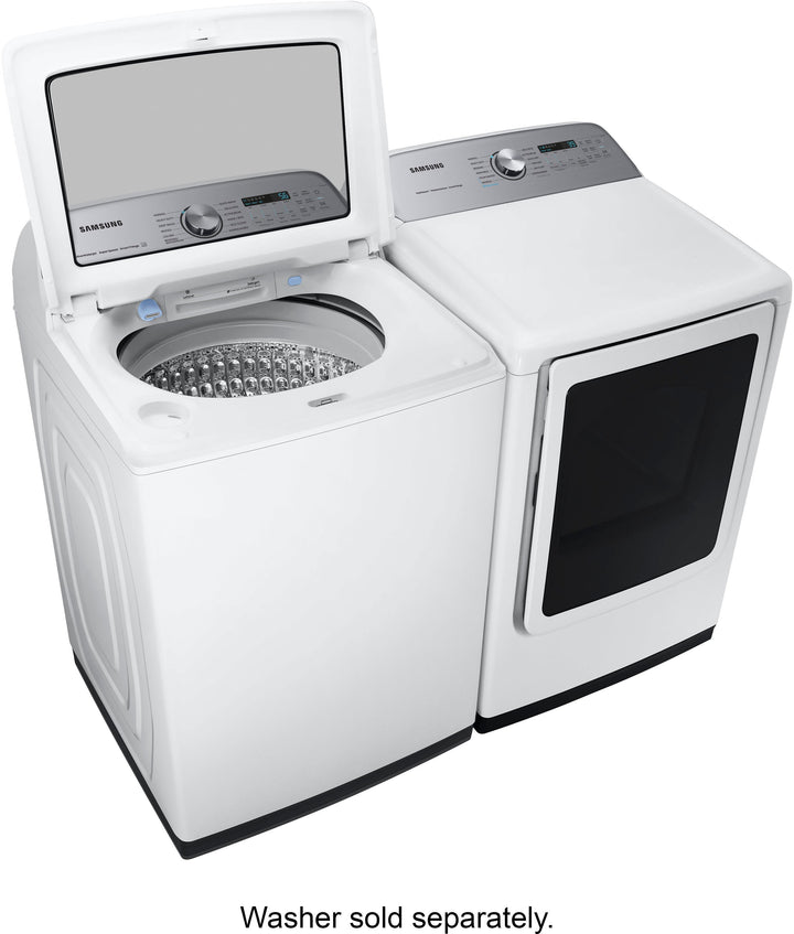 Samsung - 7.4 cu. ft. Smart Gas Dryer with Steam Sanitize+ - White_3