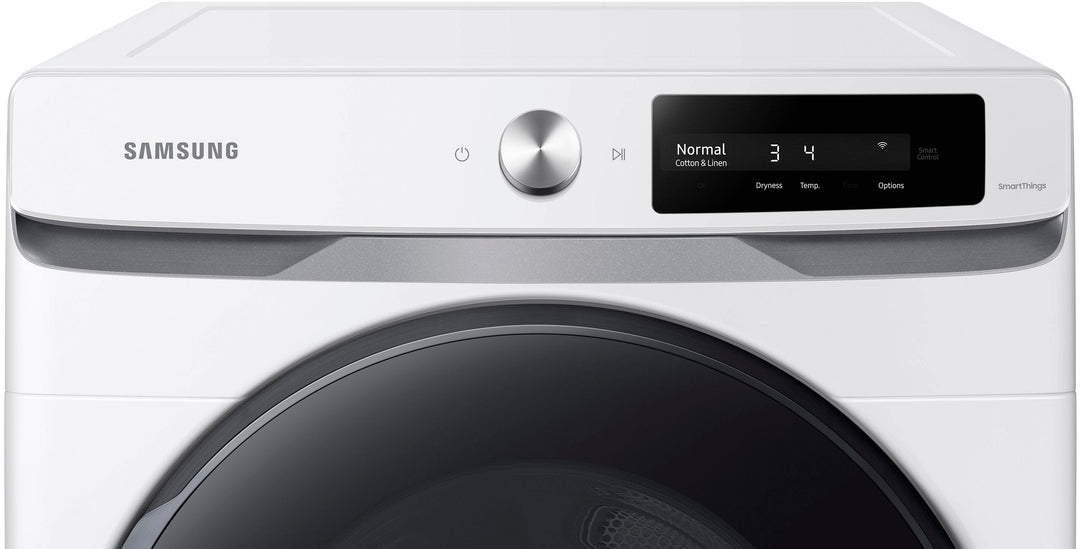 Samsung - 7.5 cu. ft. Smart Dial Gas Dryer with Super Speed Dry - White_4