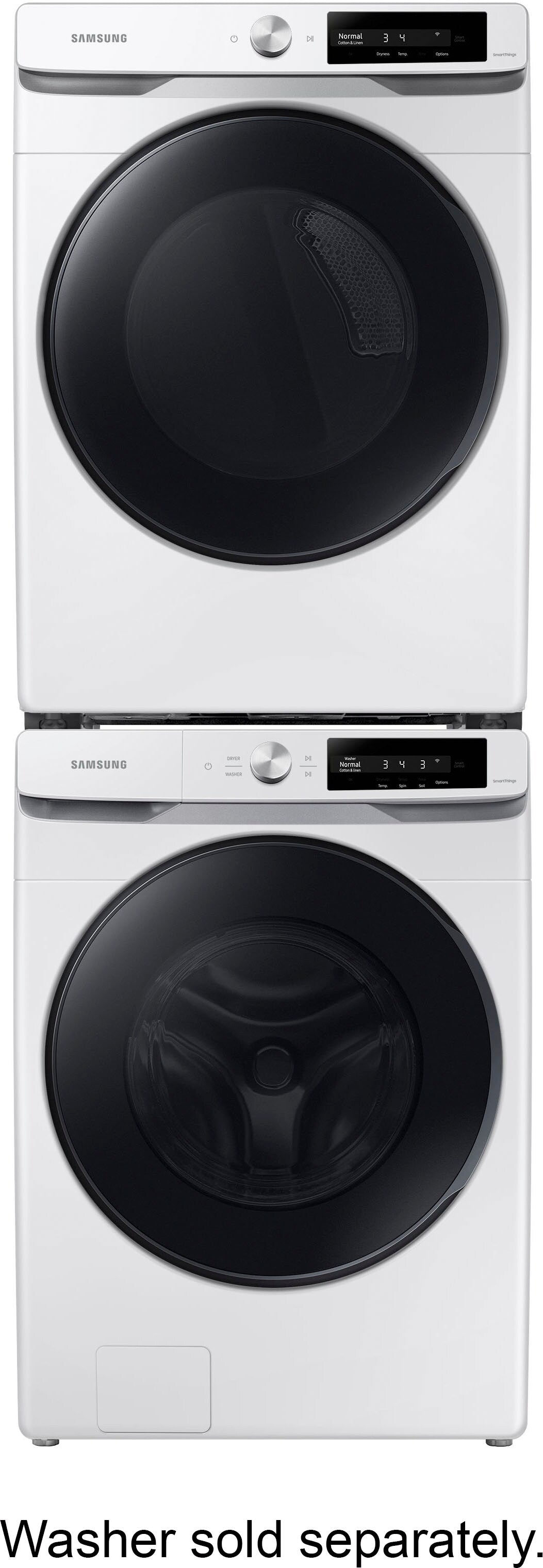 Samsung - 7.5 cu. ft. Smart Dial Gas Dryer with Super Speed Dry - White_12
