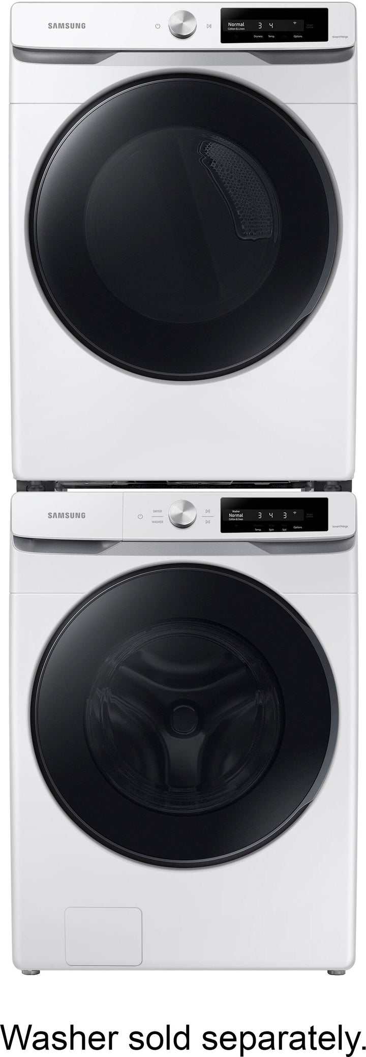 Samsung - 7.5 cu. ft. Smart Dial Gas Dryer with Super Speed Dry - White_12
