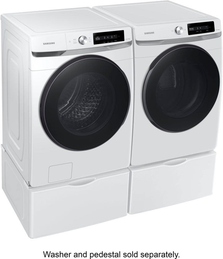 Samsung - 7.5 cu. ft. Smart Dial Gas Dryer with Super Speed Dry - White_1