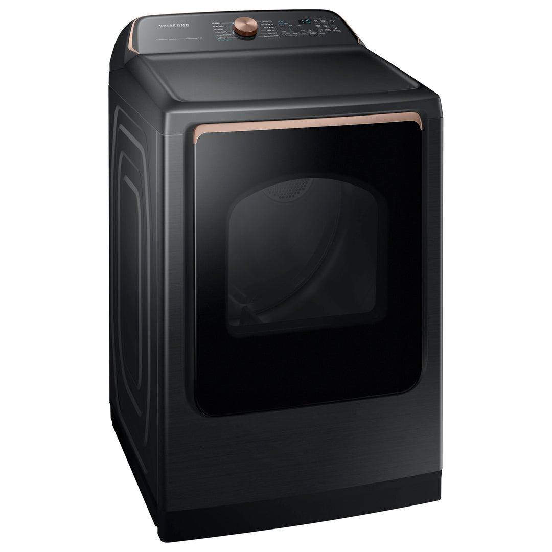 Samsung - 7.4 cu. ft. Smart Gas Dryer with Steam Sanitize+ - Brushed black_19