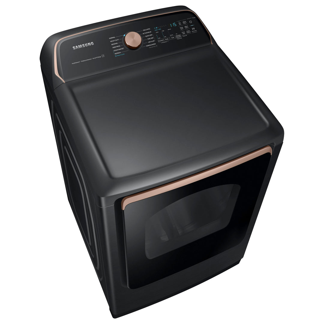 Samsung - 7.4 cu. ft. Smart Gas Dryer with Steam Sanitize+ - Brushed black_14