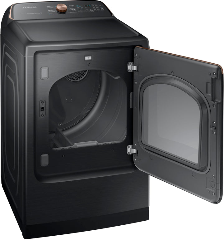 Samsung - 7.4 cu. ft. Smart Gas Dryer with Steam Sanitize+ - Brushed black_13