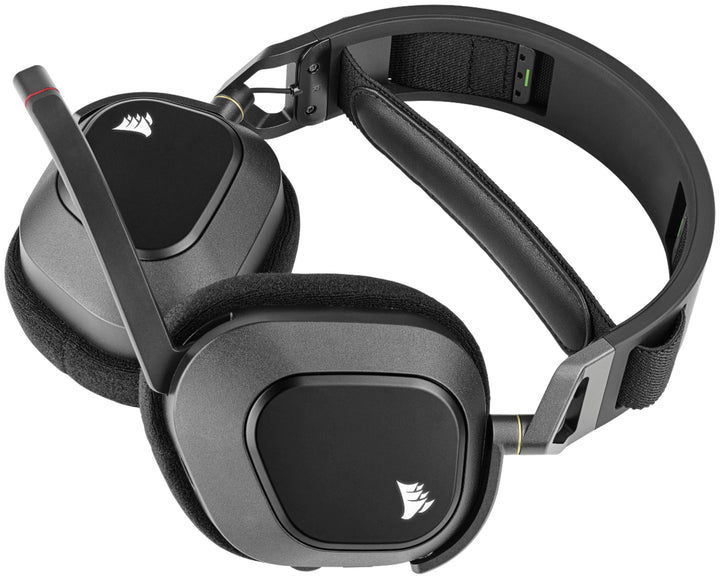 CORSAIR - HS80 RGB WIRELESS Dolby Atmos Gaming Headset for PC, PS5, and PS4 with Broadcast-Grade Omni-Directional Microphone - Carbon_9