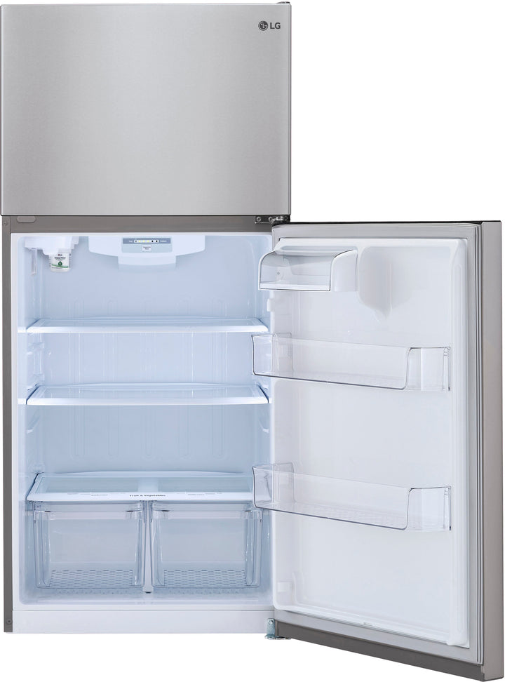 LG - 23.8 Cu Ft Top Mount Refrigerator with Internal Water Dispenser - Stainless steel_13