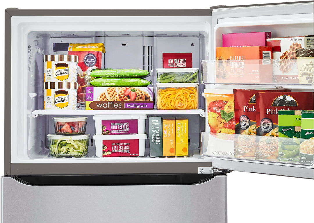 LG - 23.8 Cu Ft Top Mount Refrigerator with Internal Water Dispenser - Stainless steel_10