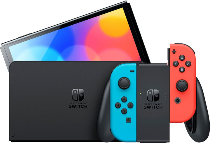 Nintendo Switch – OLED Model w/ Neon Red & Neon Blue Joy-Con - Neon Red/Neon Blue_4