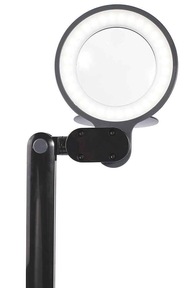 OttLite - Space-Saving LED Magnifier Desk Lamp - Black_1