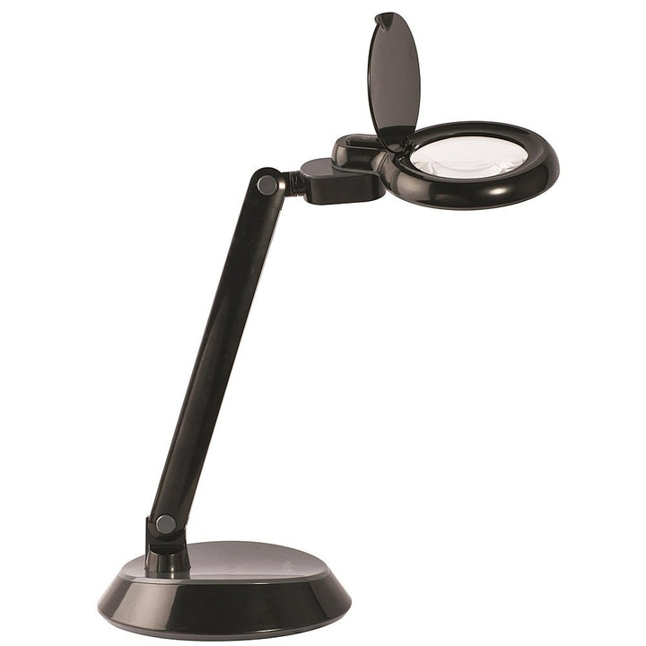 OttLite - Space-Saving LED Magnifier Desk Lamp - Black_0