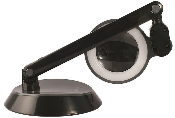 OttLite - Space-Saving LED Magnifier Desk Lamp - Black_2