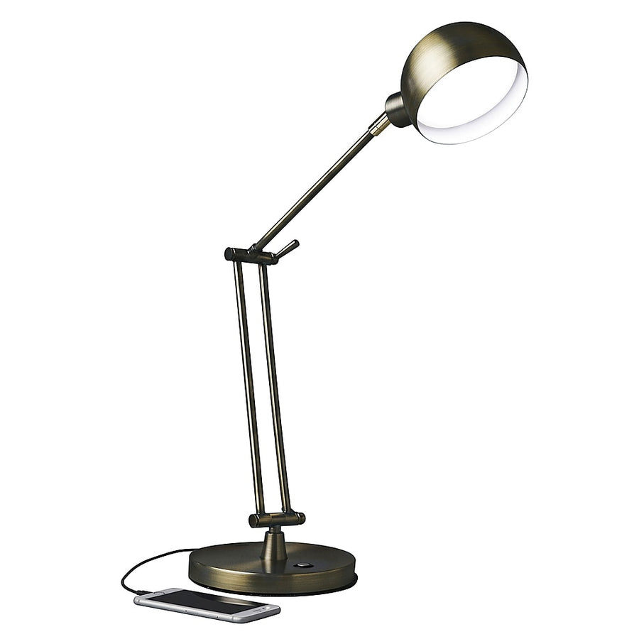 OttLite - Wellness Series® Refine LED Desk Lamp - Gold_0