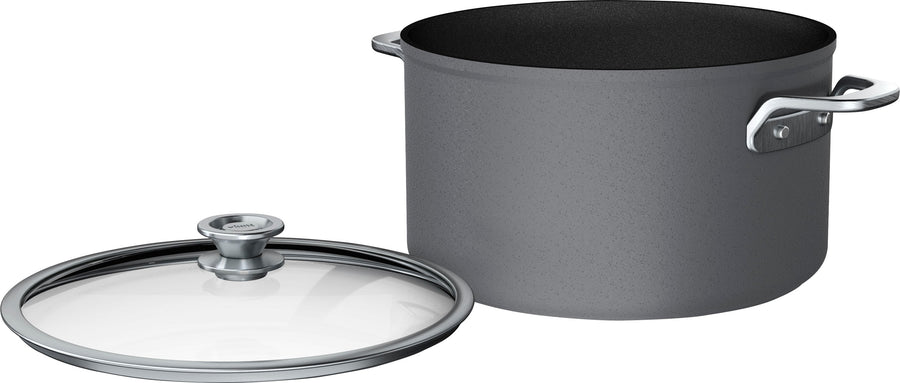 Ninja - Foodi NeverStick Premium Nest System 8-Quart Stock Pot with Glass Lid - Black_0