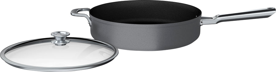 Ninja - Foodi NeverStick Premium Nest System 5-Quart Sauté Pan with Glass Lid - Black_0