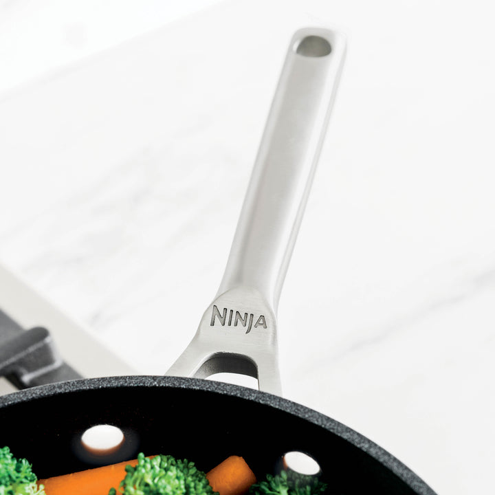 Ninja - Foodi NeverStick Premium Nest System 5-Quart Sauté Pan with Glass Lid - Black_3