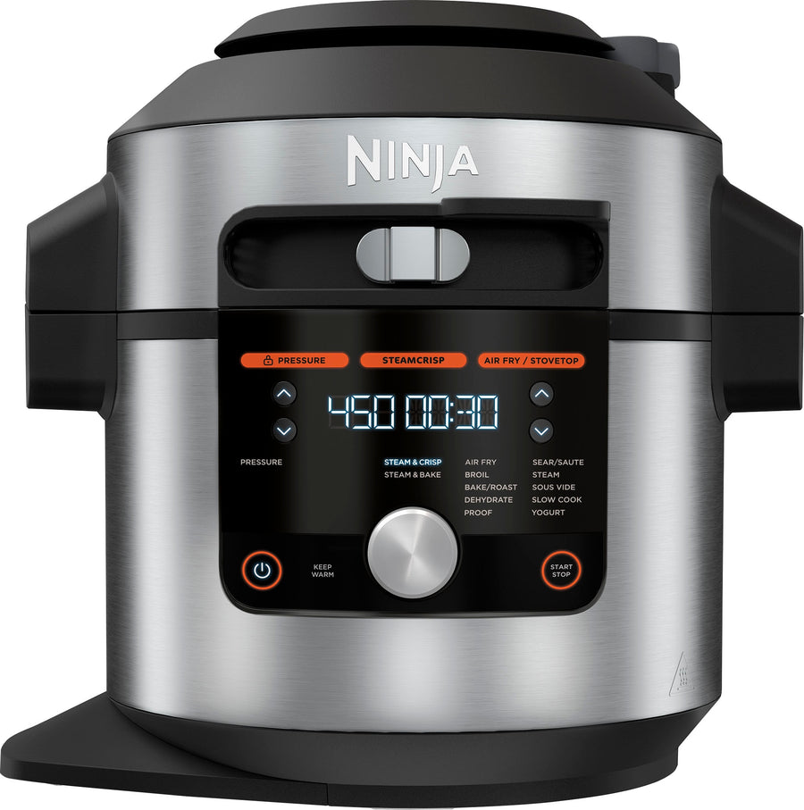 Ninja - Foodi 14-in-1 8qt. XL Pressure Cooker & Steam Fryer with SmartLid - Stainless/Black_0