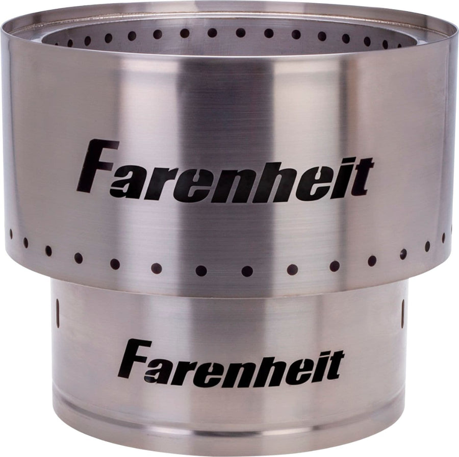 Farenheit - Flare 13.5-in Smokeless Fire Pit - Silver_0