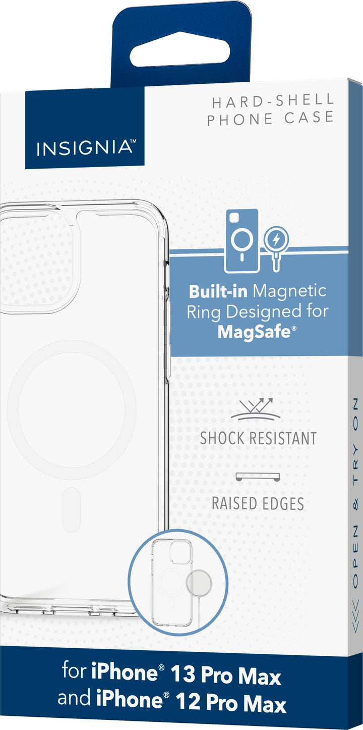 Insignia™ - Hard Shell Case with MagSafe for iPhone 13 Pro Max and iPhone 12 Pro Max - Clear_7