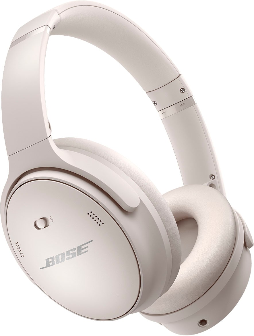 Bose - QuietComfort 45 Wireless Noise Cancelling Over-the-Ear Headphones - White Smoke_0
