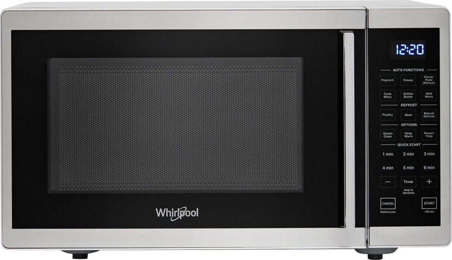 Whirlpool - 0.9 Cu. Ft. Capacity Countertop Microwave with 900W Cooking Power - Silver_0