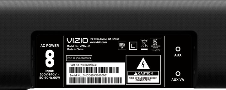 VIZIO - 2.0-Channel V-Series Home Theater Sound Bar with DTS Virtual:X - Black_3