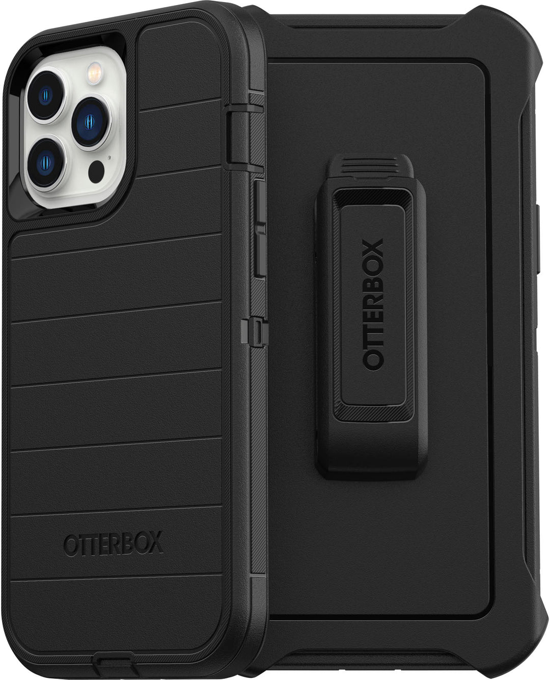 OtterBox - Defender Series Pro Hard Shell for Apple iPhone 13 Pro Max and iPhone 12 Pro Max - Black_1