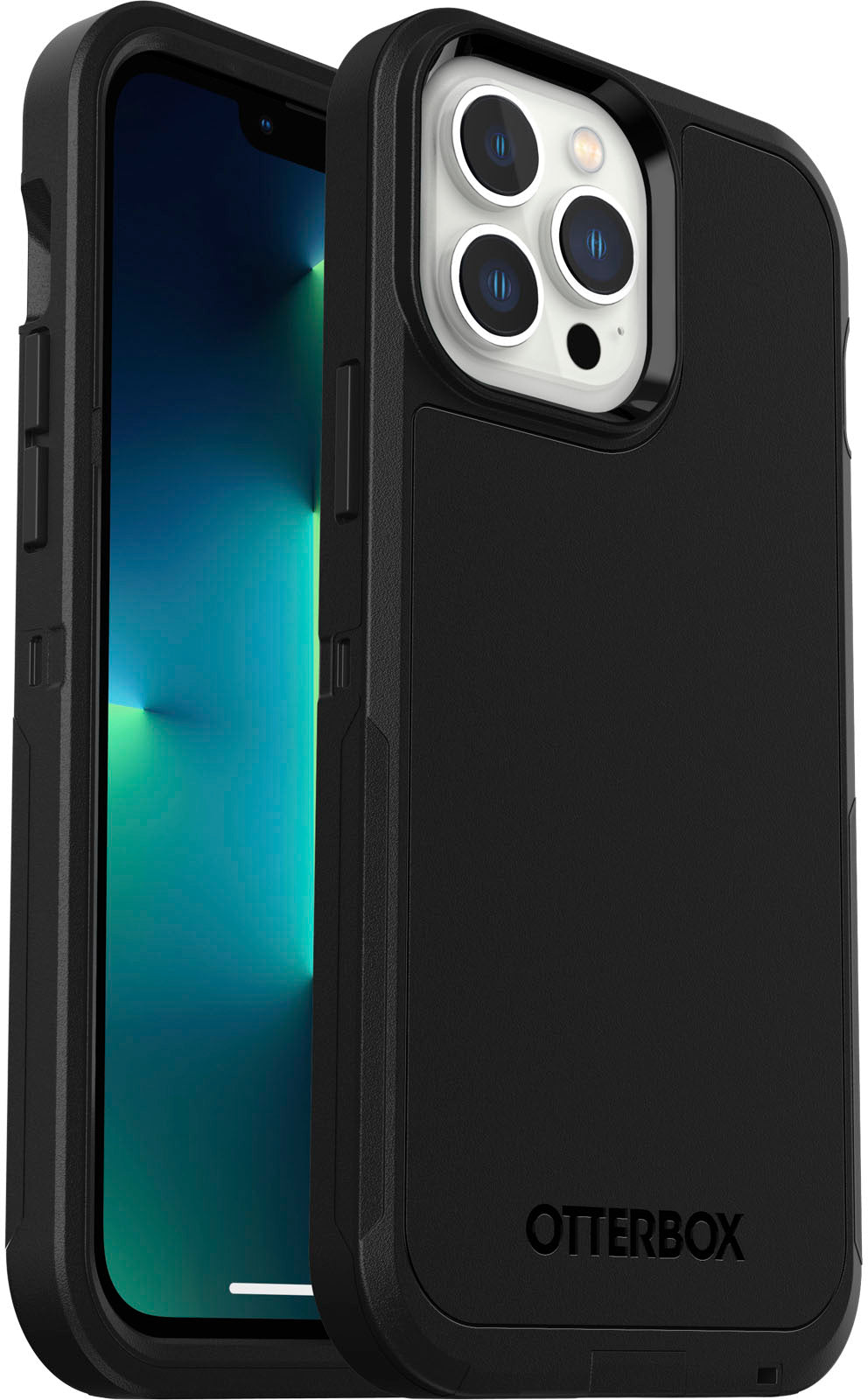 OtterBox - Defender Series Pro XT Hard Shell for Apple iPhone 13 Pro Max and iPhone 12 Pro Max - Black_1