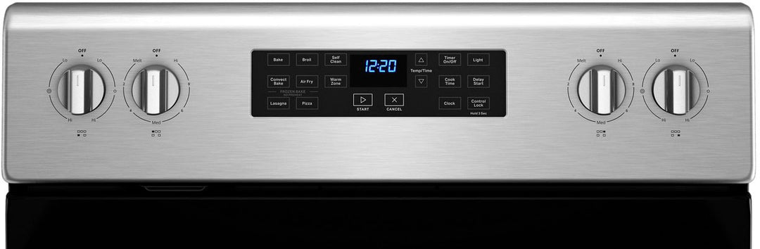 Whirlpool - 5.3 Cu. Ft. Freestanding Electric Convection Range with Air Fry - Stainless steel_1