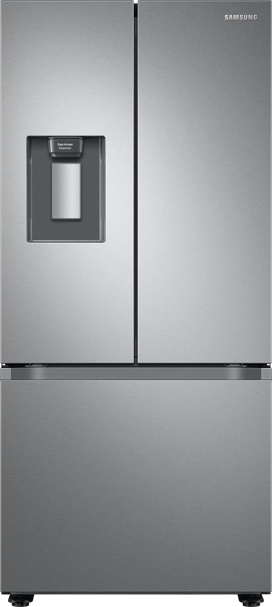 Samsung - 22 cu. ft. Smart 3-Door French Door Refrigerator with External Water Dispenser - Stainless steel_0