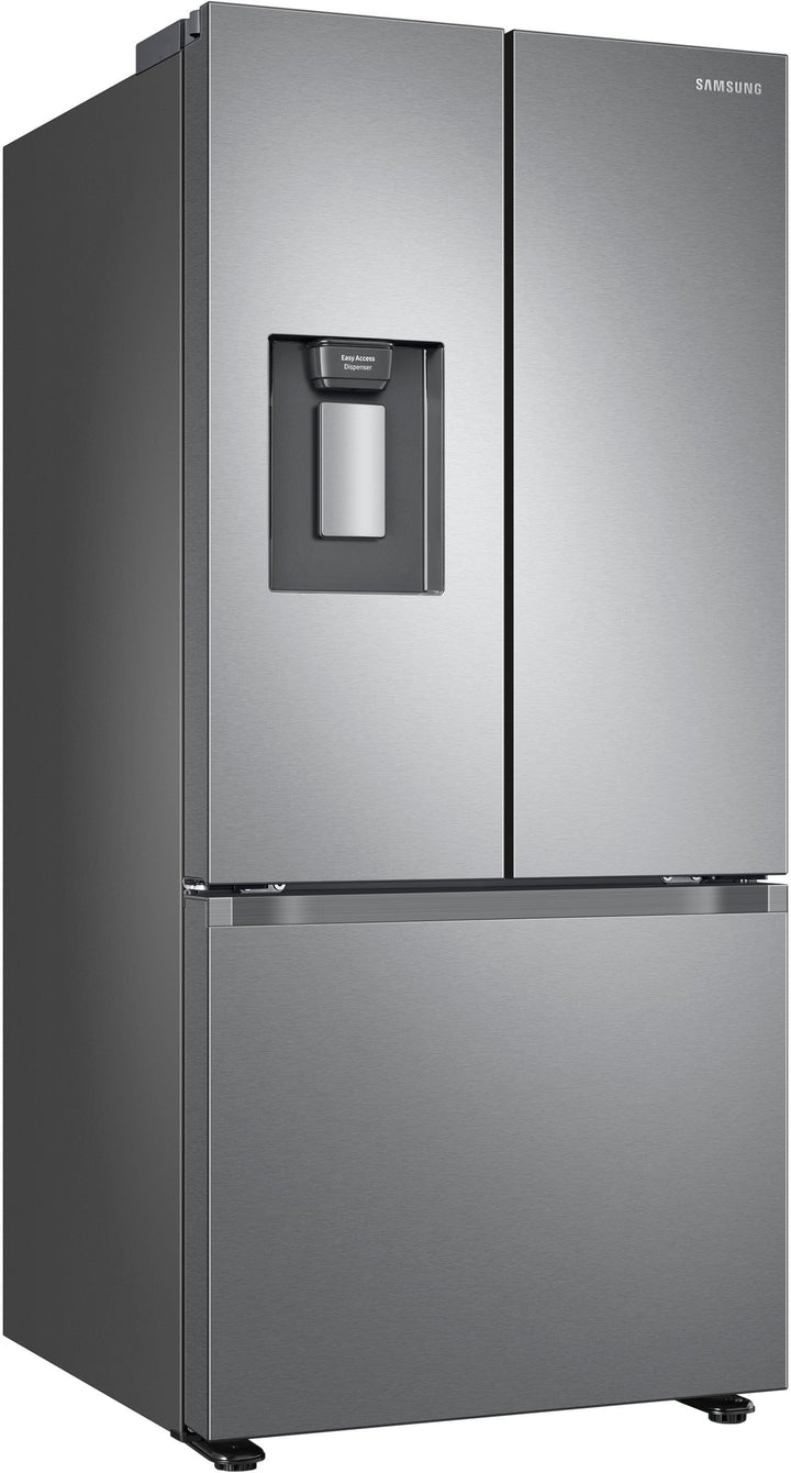 Samsung - 22 cu. ft. Smart 3-Door French Door Refrigerator with External Water Dispenser - Stainless steel_3