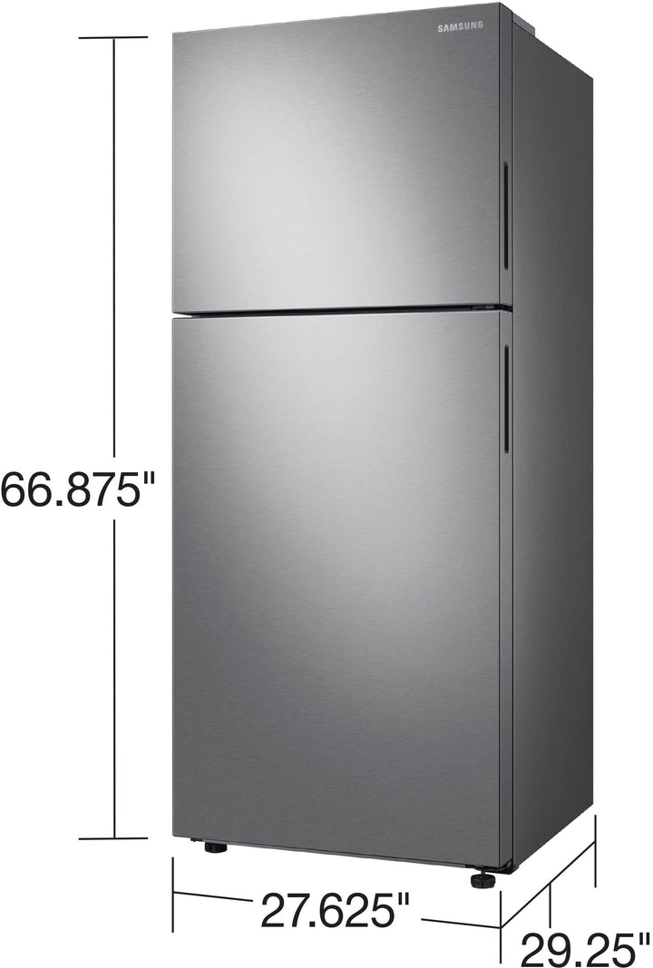 Samsung - 15.6 cu. ft. Top Freezer Refrigerator with All-Around Cooling - Stainless steel_7