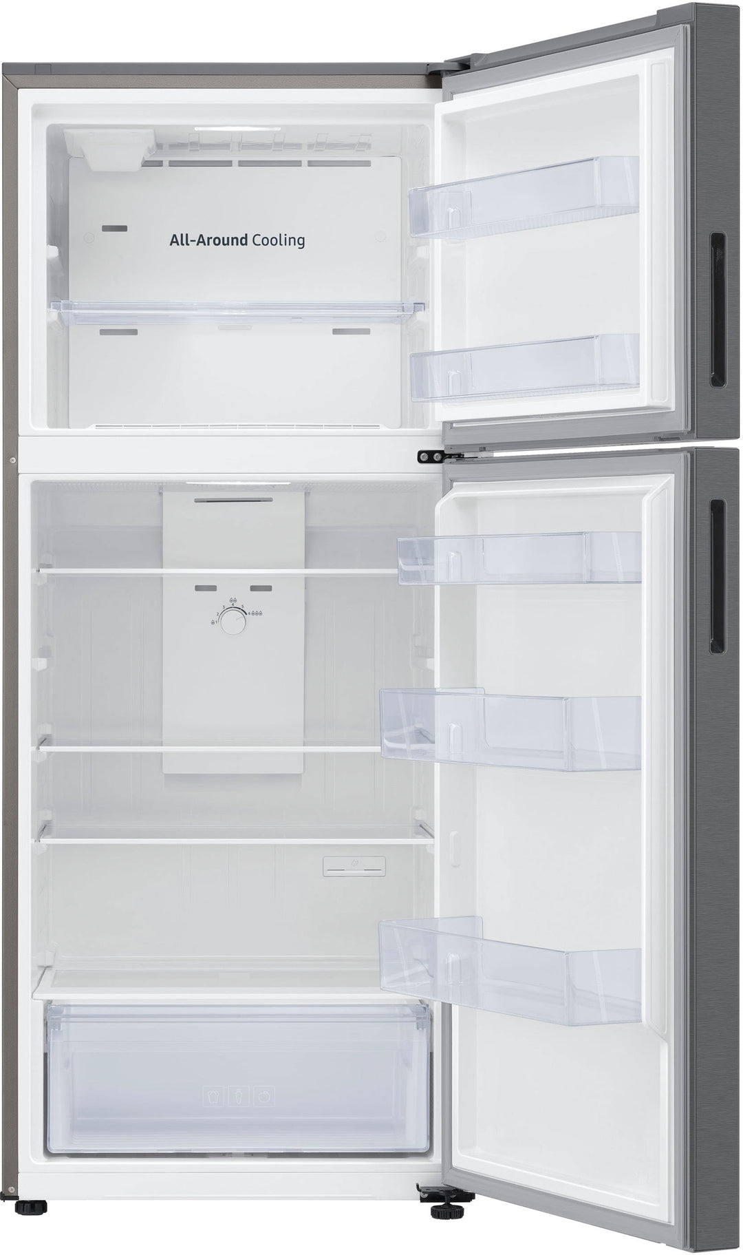 Samsung - 15.6 cu. ft. Top Freezer Refrigerator with All-Around Cooling - Stainless steel_4