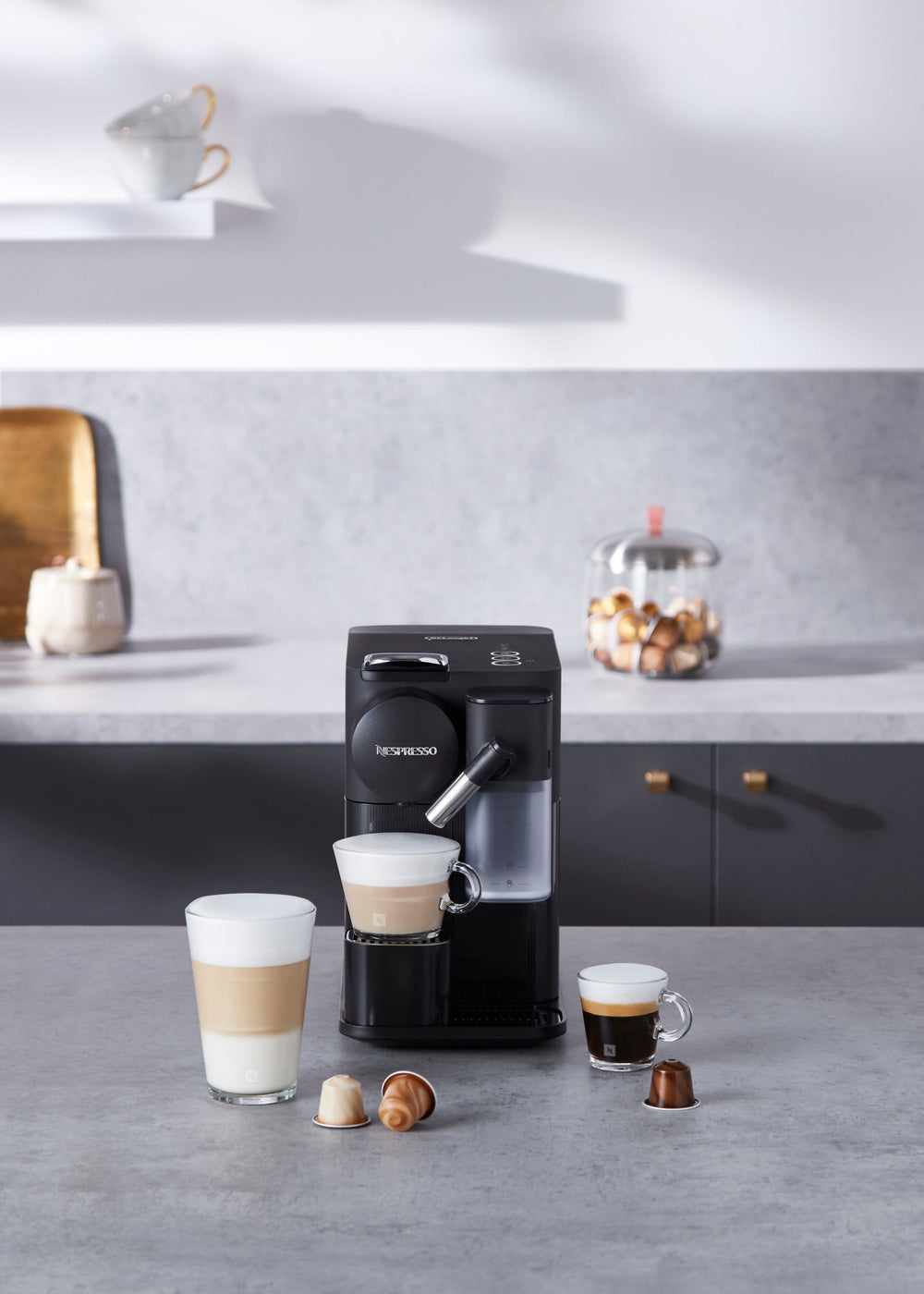 Nespresso Lattissima One Original Espresso Machine with Milk Frother by DeLonghi - Black_1